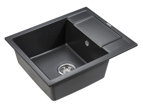 Кухонная мойка Paulmark FLUGEN 50-600 PM216050-BL 60х50 цвет черный - фото 2